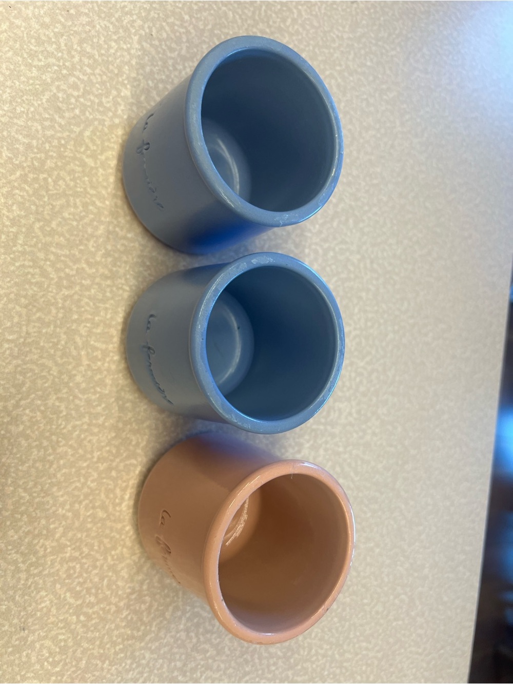 Ceramic Prep Jars Set - Gray and Orange - Picture 6 of 9